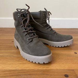 Timberland olive green boots
